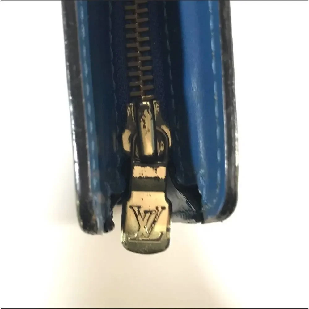 Louis Vuitton Bag Clutch EPI Blue M52525 SR0997 Authentic - Picture 9 of 12